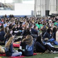 Students at Awards Ceremony